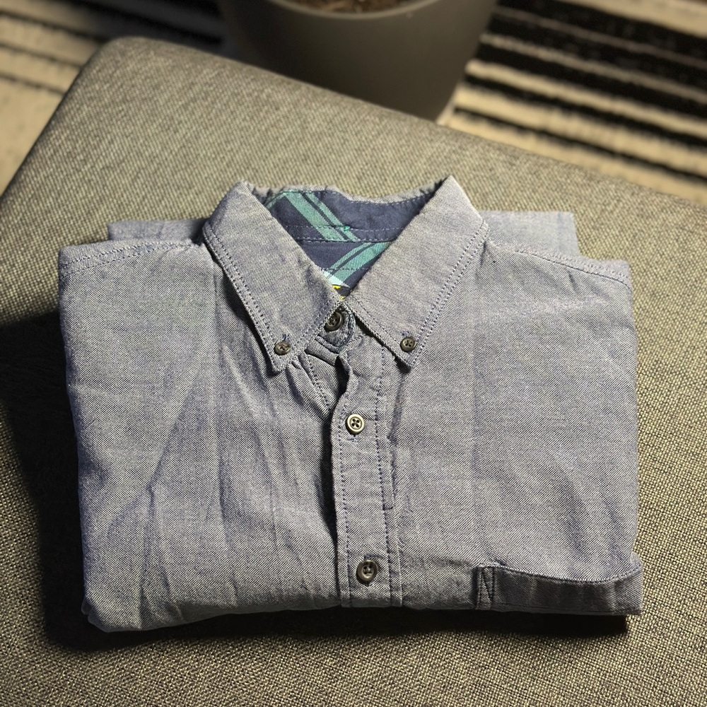 Club Room Gray Button-Down Shirt